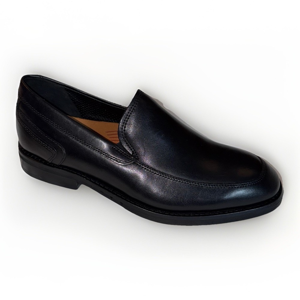 Clarks Black Leather Loafers